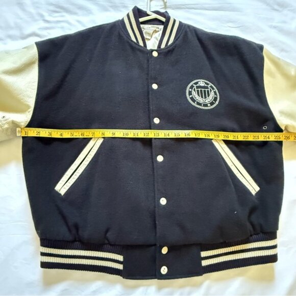 Vintage The Limited Unisex Varsity Jacket Leather Size M/L International Style - Picture 8 of 15